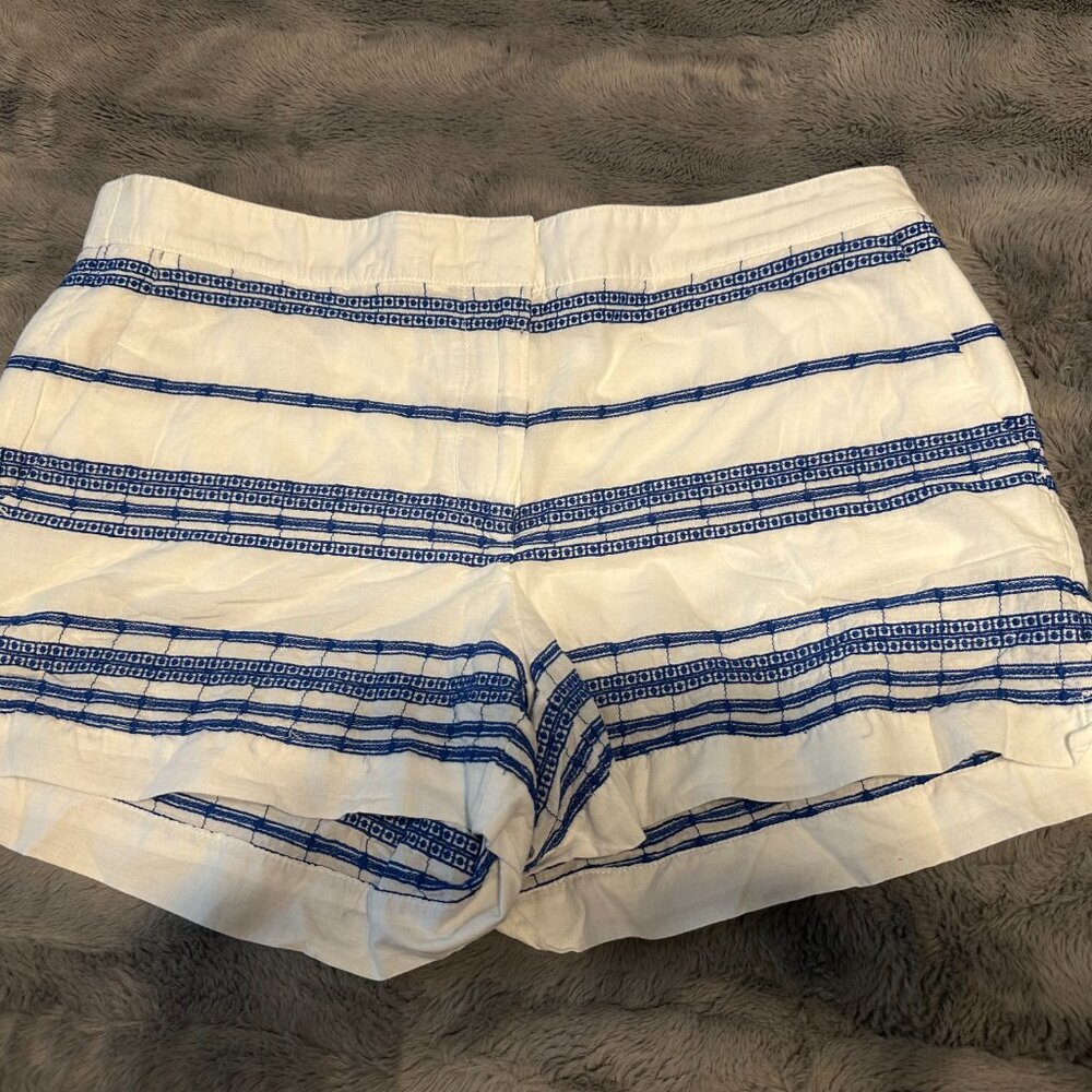 Stay Cool and Stylish with These Chic Blue and White Loft Shorts
